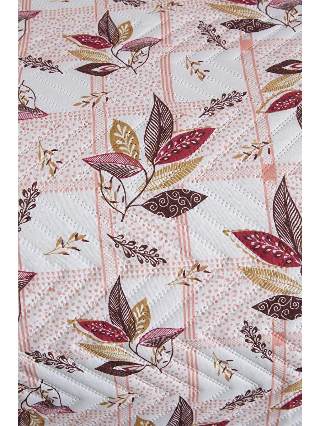 Karışık Ultrasonik Kapitoneli Zambak Çift Kişilik Yatak Örtüsü-3