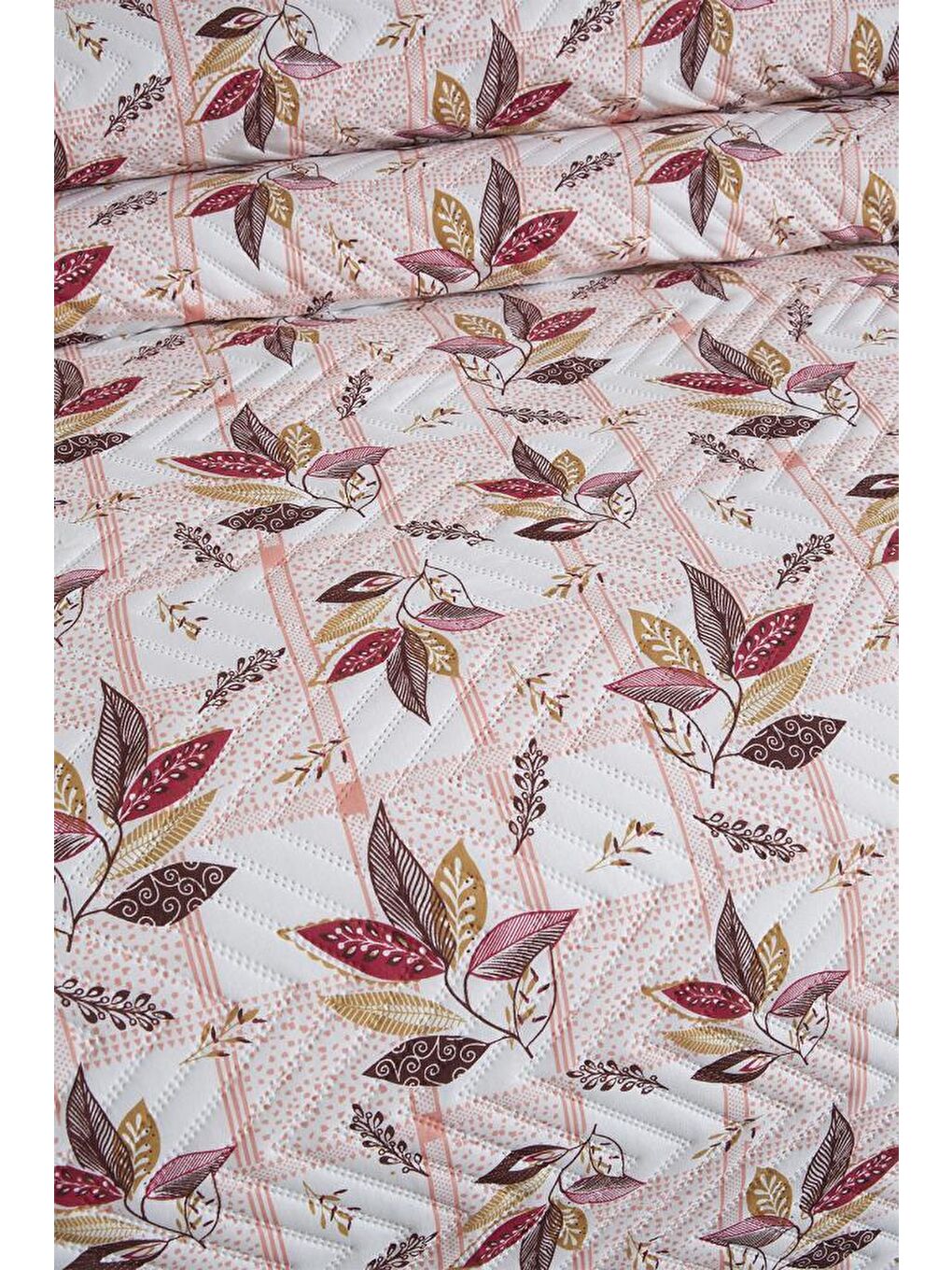 Karışık Ultrasonik Kapitoneli Zambak Çift Kişilik Yatak Örtüsü-5