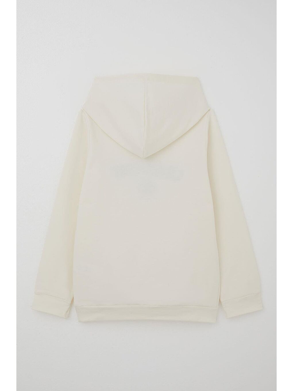 Erkek Çocuk Sweatshirt Yazı Baskılı Kapüşonlu Ekru (4-8 Yaş)-3