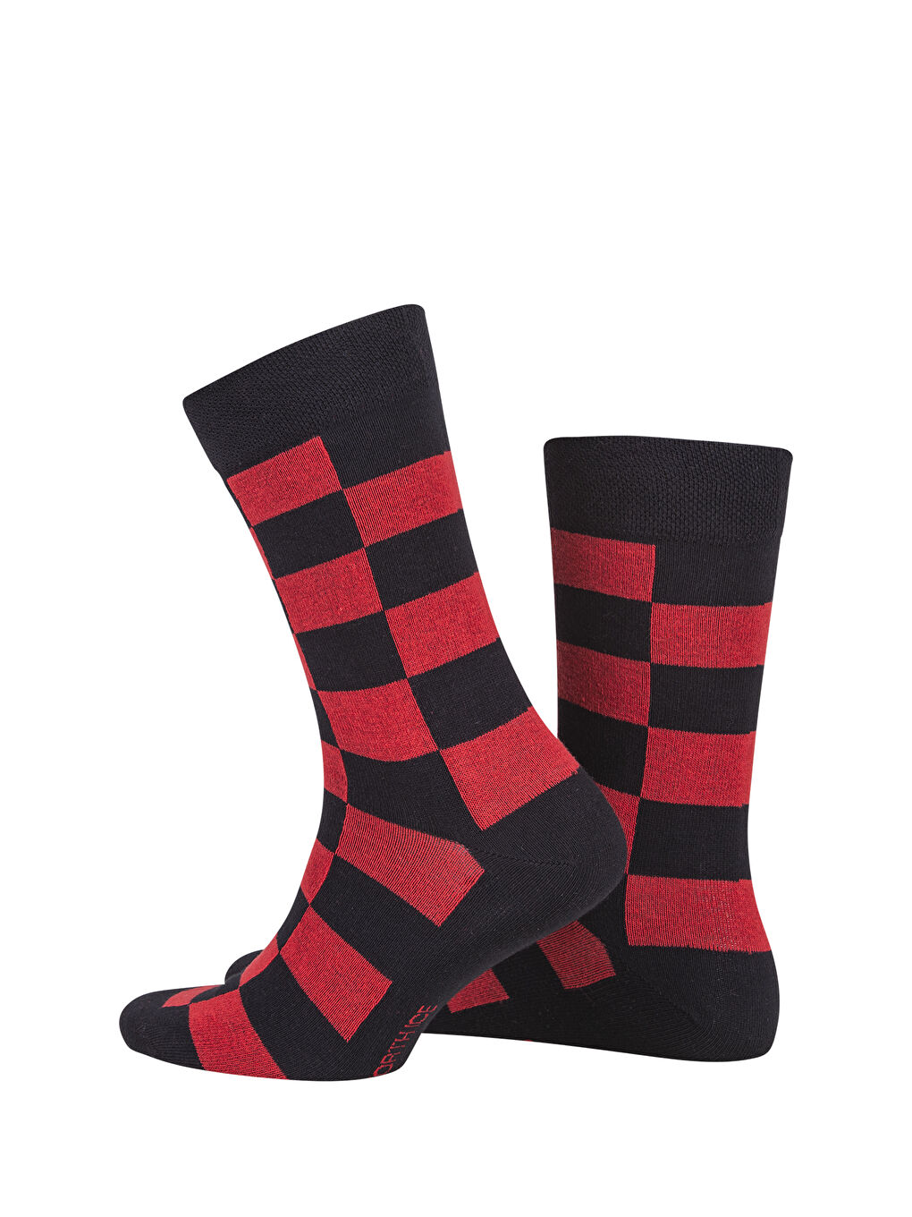 Siyah North Ice Kareli Çorabı SİYAH-4