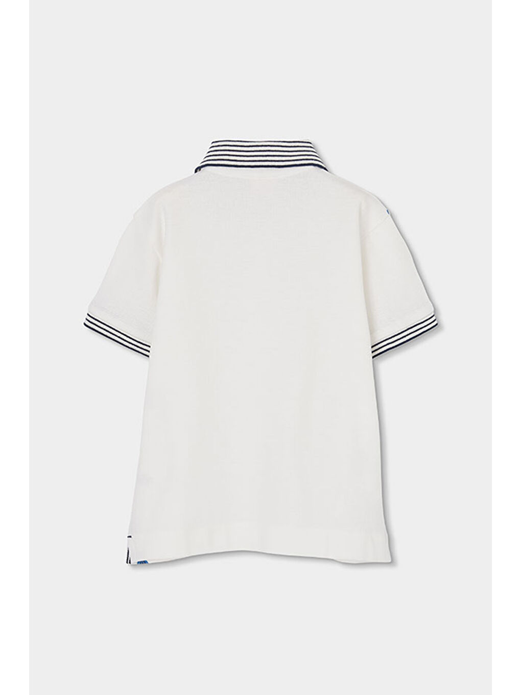 Surf Desenli Polo Yaka Tshirt 2-6 Yaş Beyaz-1