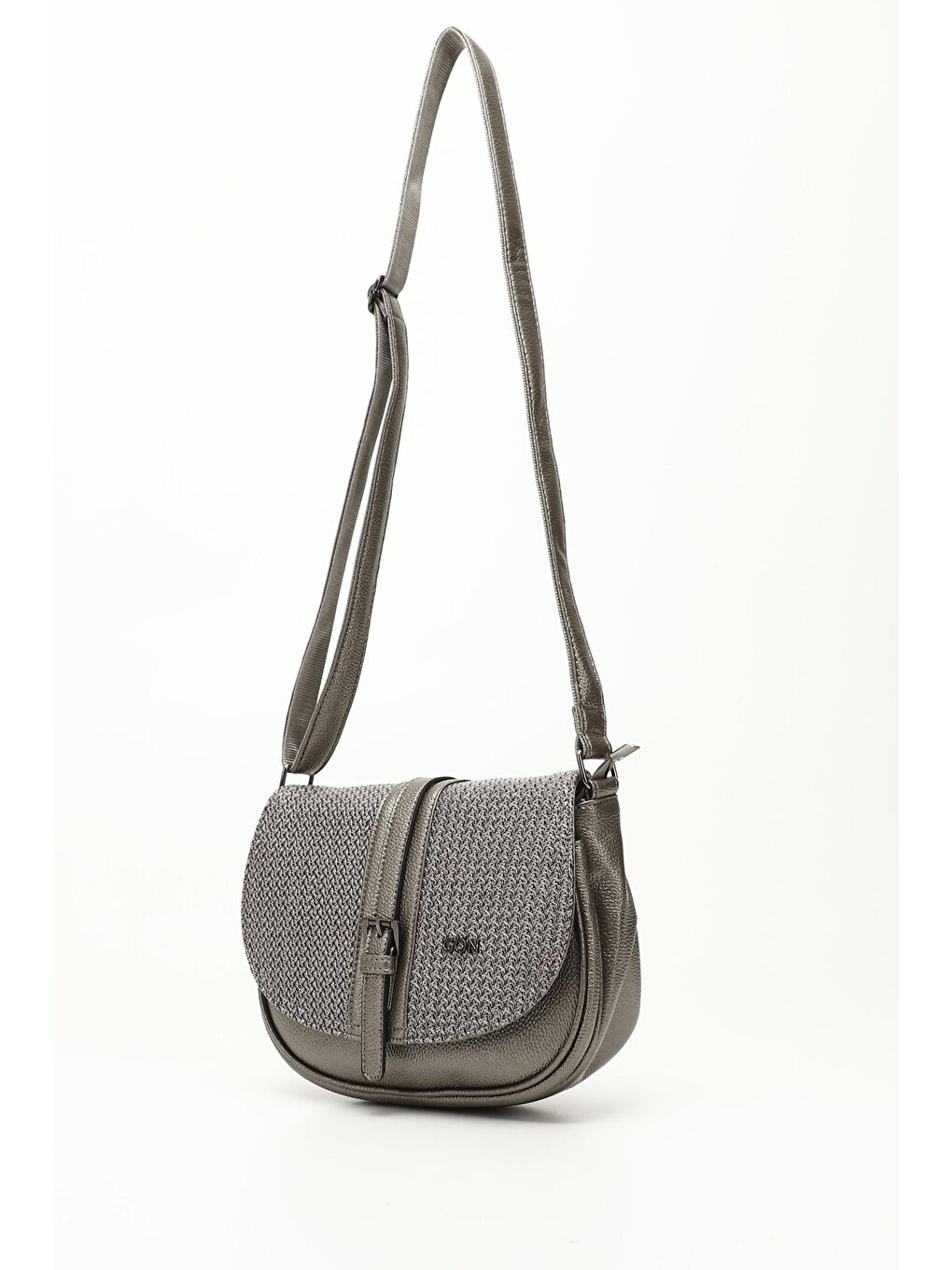 Gri GÜMÜŞ  Orta Boy Kadın Omuz Çantası Q5668-2