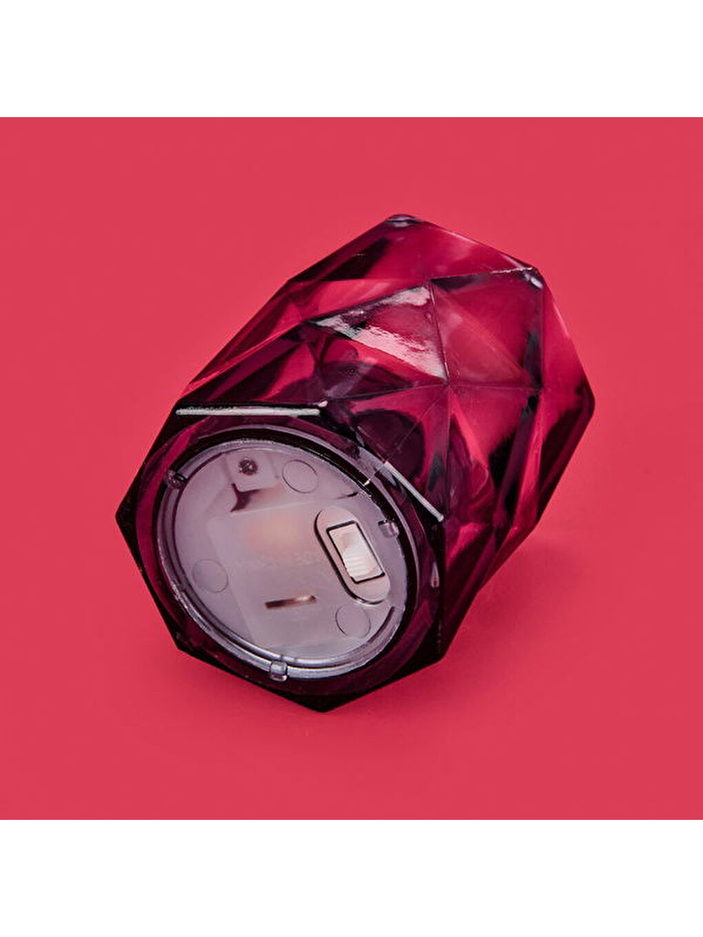 Renksiz Şeffaf Pilli Mum - Şeffaf - 5,5 cm-2