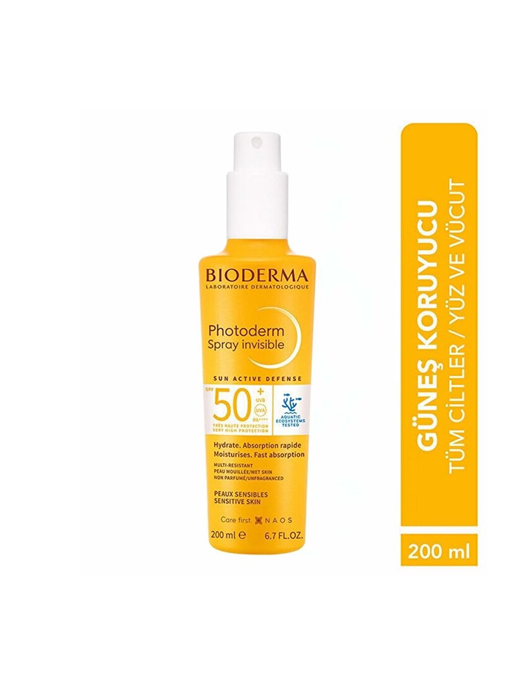 Photoderm Tüm Ciltler için Sprey Form SPF50+ Yüksek Korumalı Güneş Kremi 200 ml-1