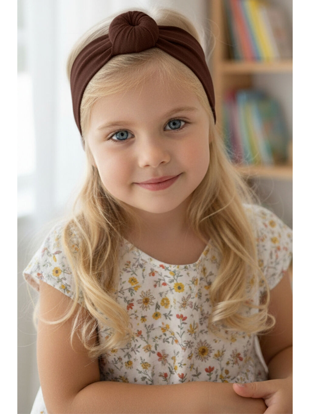 Kız Çocuk Bandana / Kahverengi