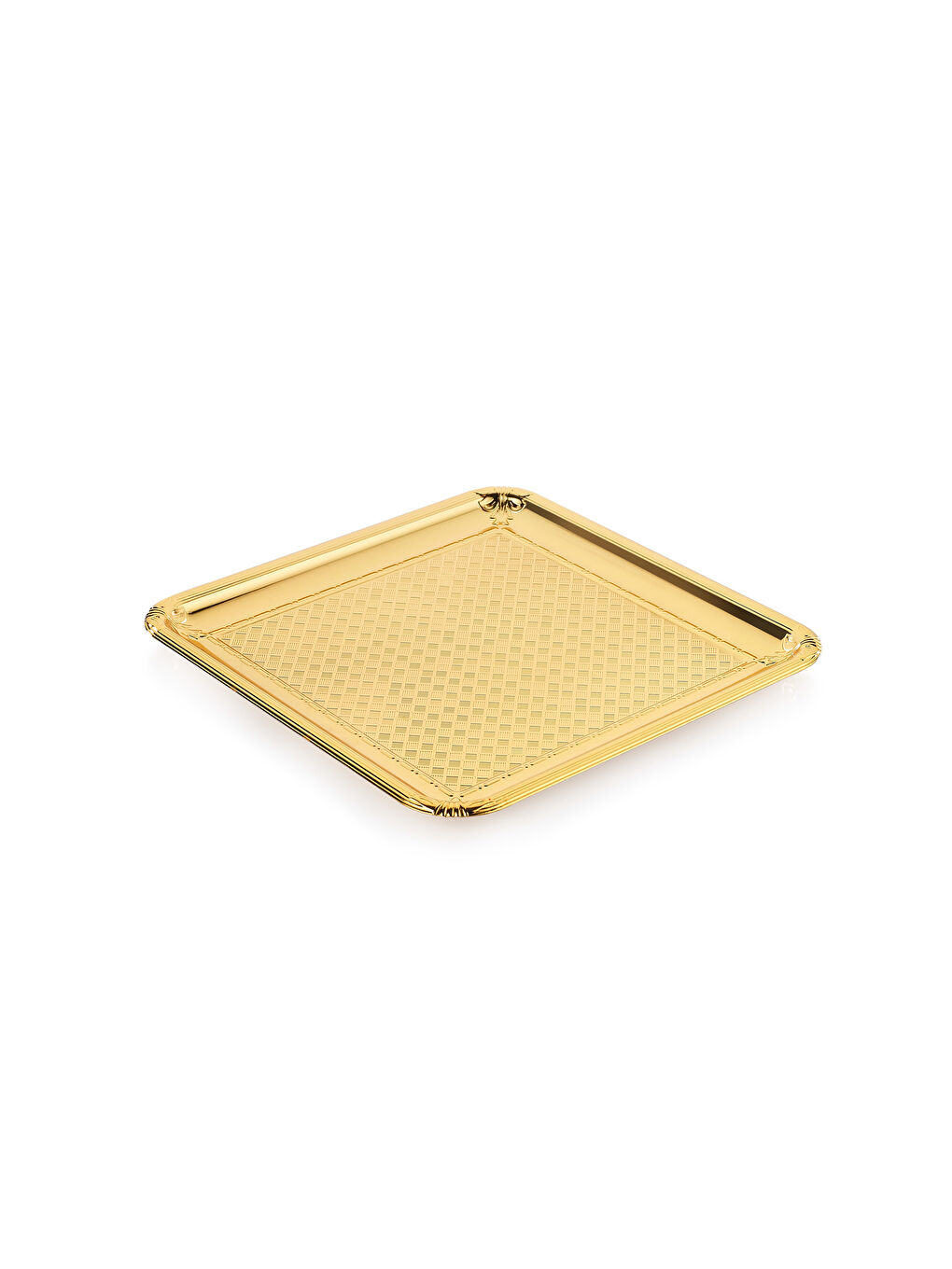 Sarı Ela Sunum Tepsisi 1 Parça-Gold-1
