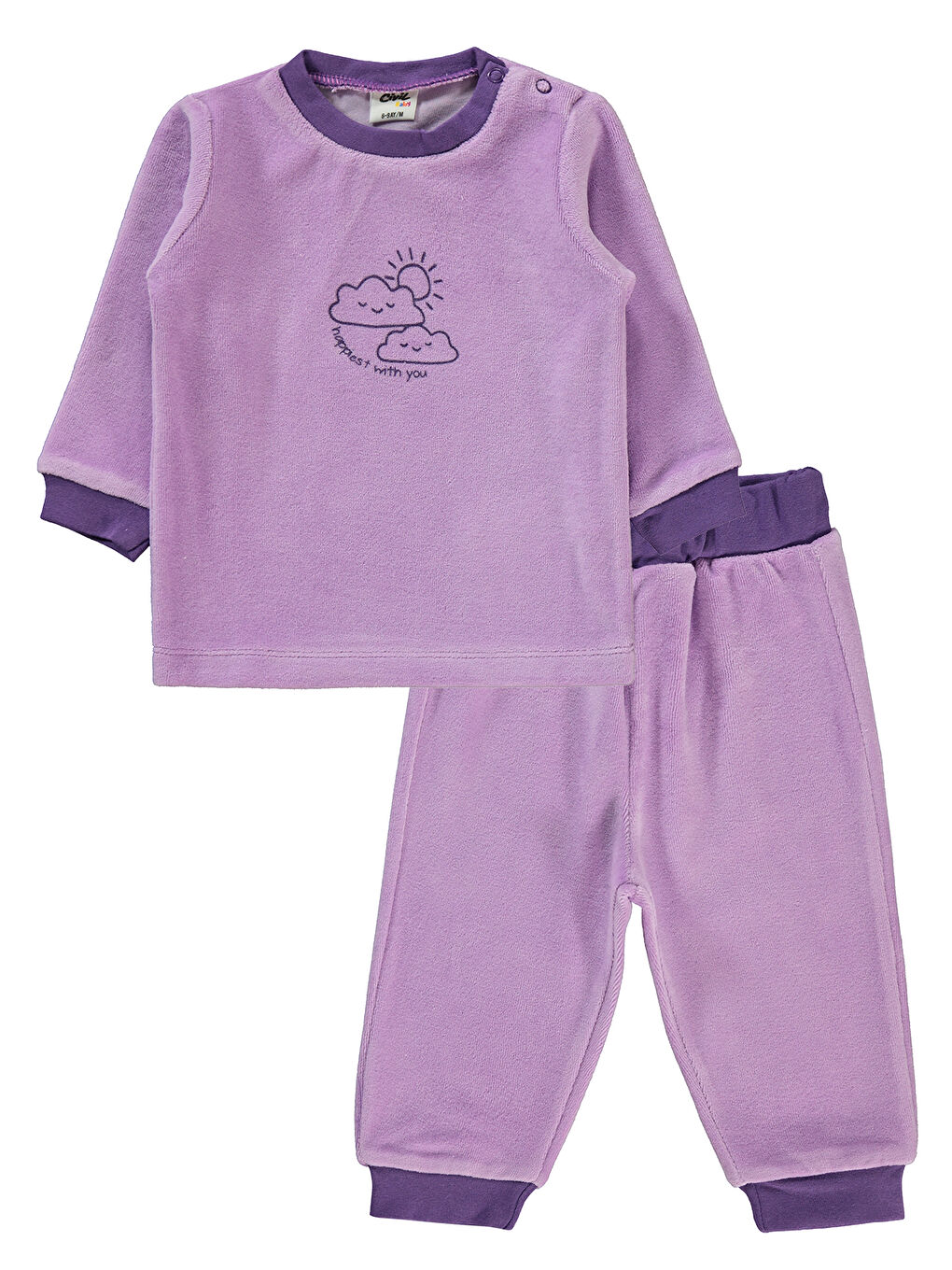 Civil Baby Kız Bebek Takım 6-18 Ay Lila