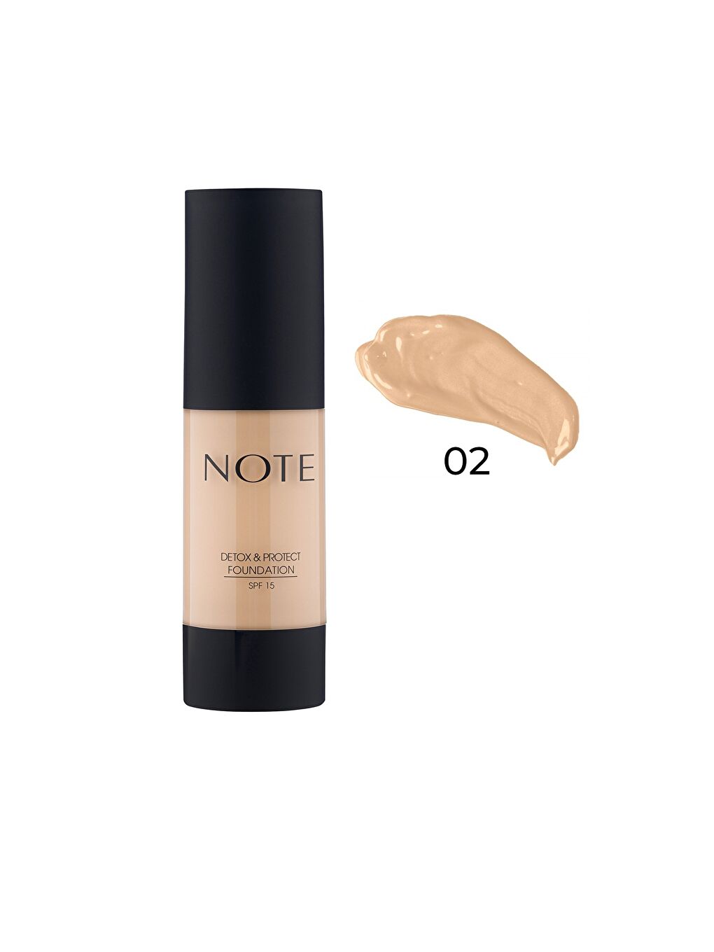 Note Detox & Protect Fondöten Canlandırıcı Etki 02 Natural Beige-3