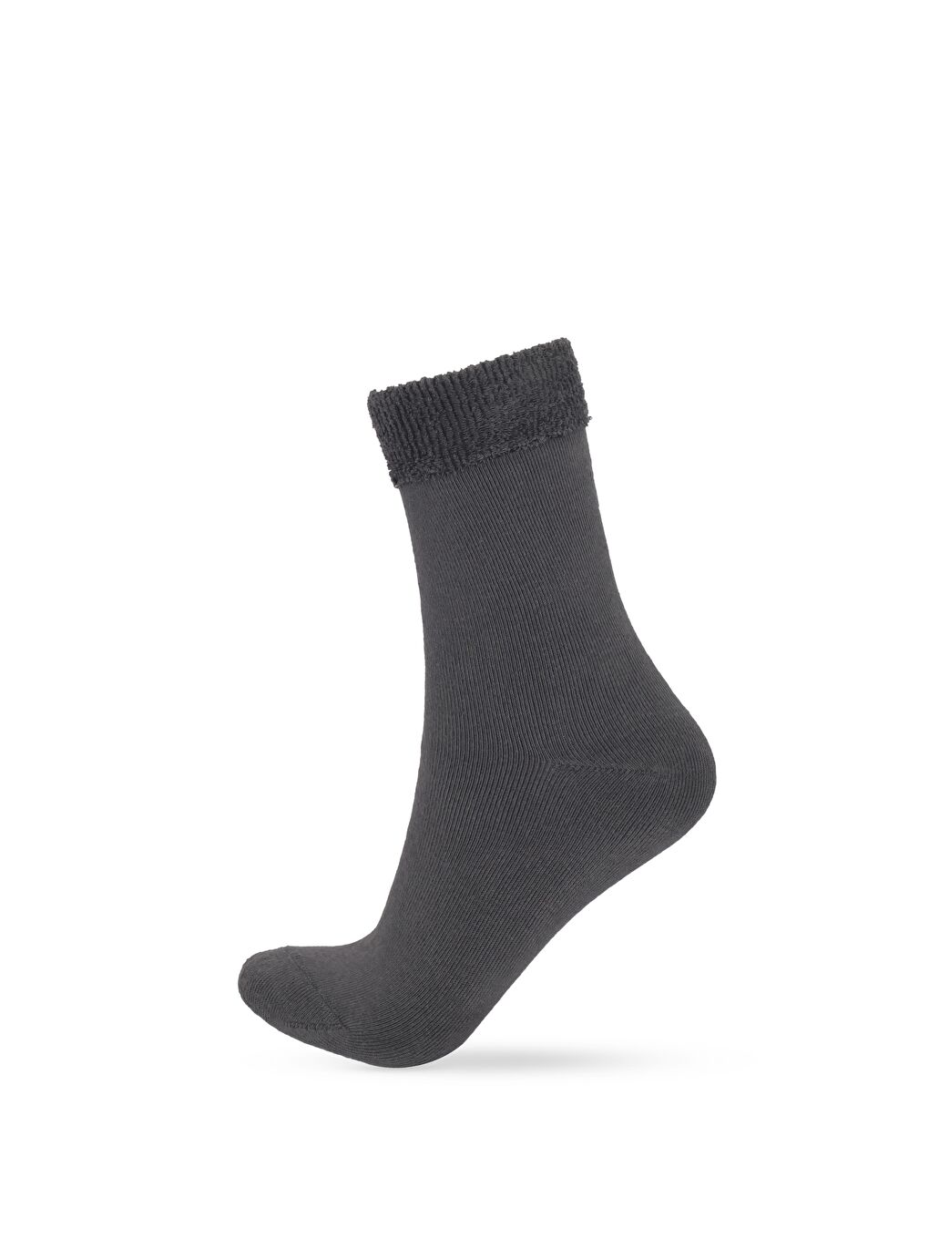 Kadın Antrasit Renkli Havlu Soket Çorap