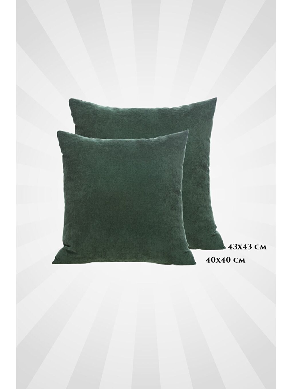 Kahverengi Toprak Kırlent Kılıfı Dekoratif Düz Sade Velür 224-2