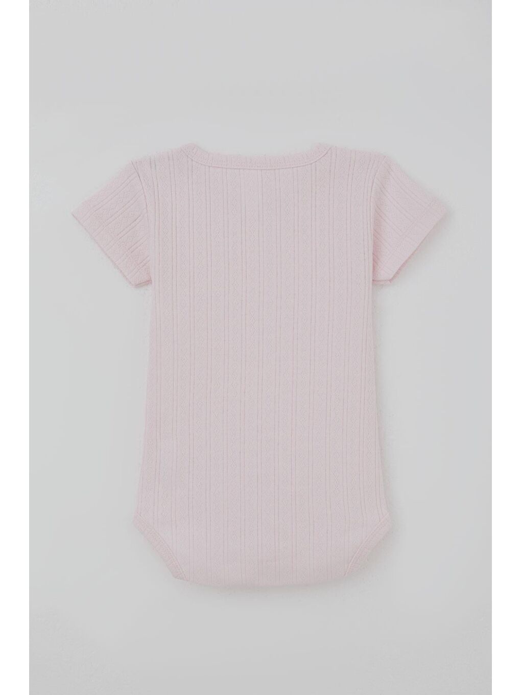 Kız Bebek Çıtçıtlı Zıbın Body Jakarlı Pembe (9 Ay-3 Yaş)-1