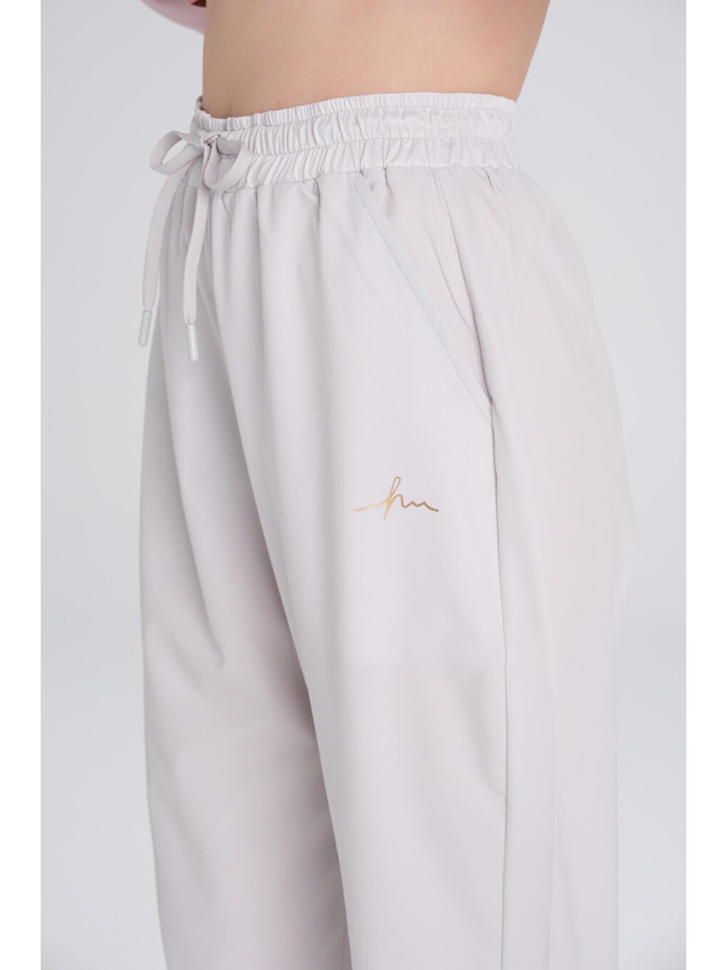 Active Lastikli Paça Ekru Jogger Spor Pantolonu Eşofman Altı Act-1-2