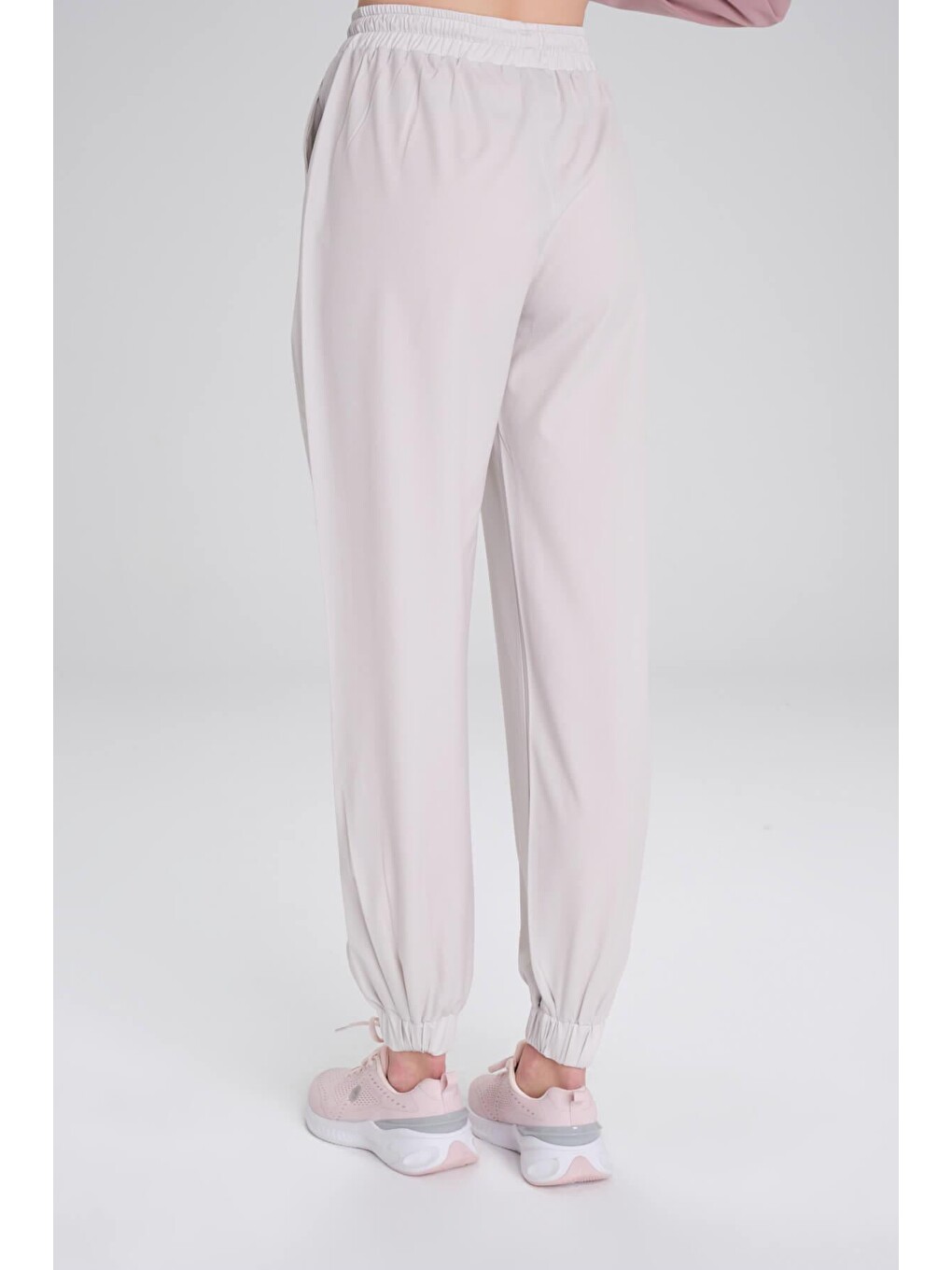 Active Lastikli Paça Ekru Jogger Spor Pantolonu Eşofman Altı Act-1-3