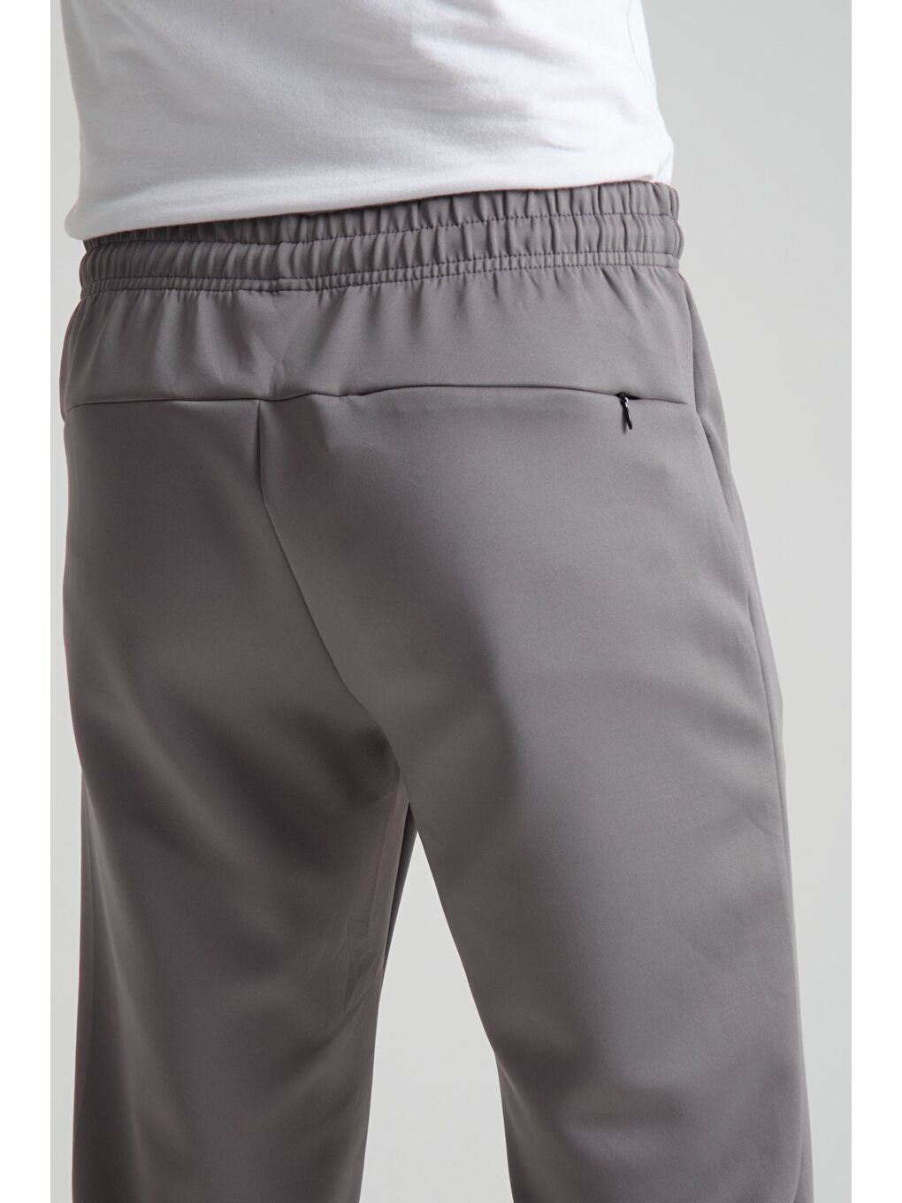 Gri Erkek Cep Detaylı Jogger Eşofman Altı-4