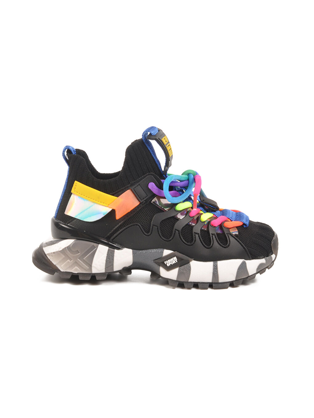 Siyah Anorak Hafif Unisex Çocuk Spor Ayakkabı 25Y638-1 F