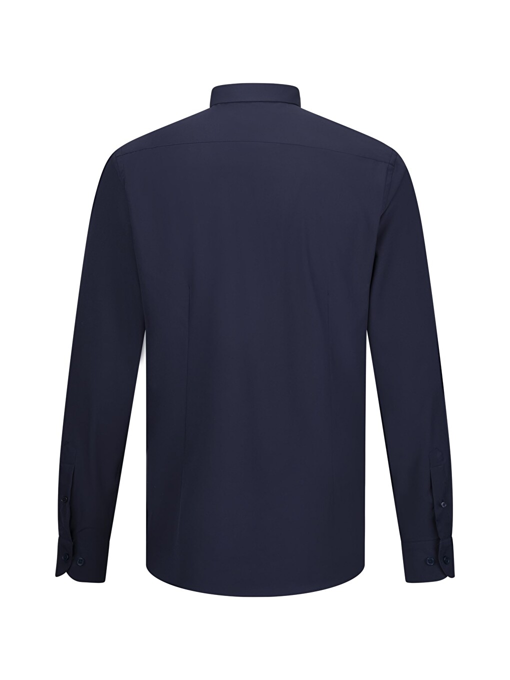 Lacivert Comfort Fit Slim Yaka Uzun Kollu Gömlek-1