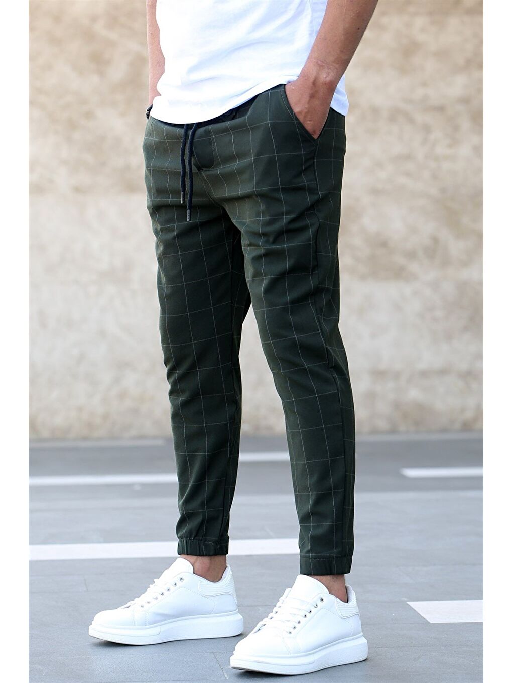 Ekoseli Haki Jogger Mad4081-1