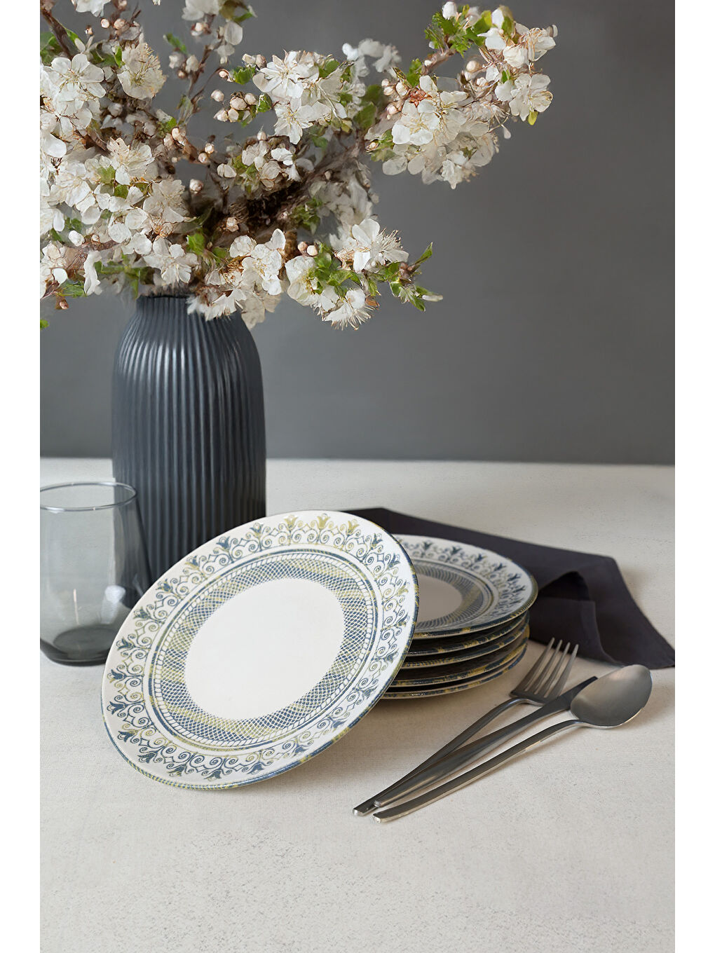 Karışık Professional Mirabella Ege Pasta Tabağı 20 Cm 6 Adet-1