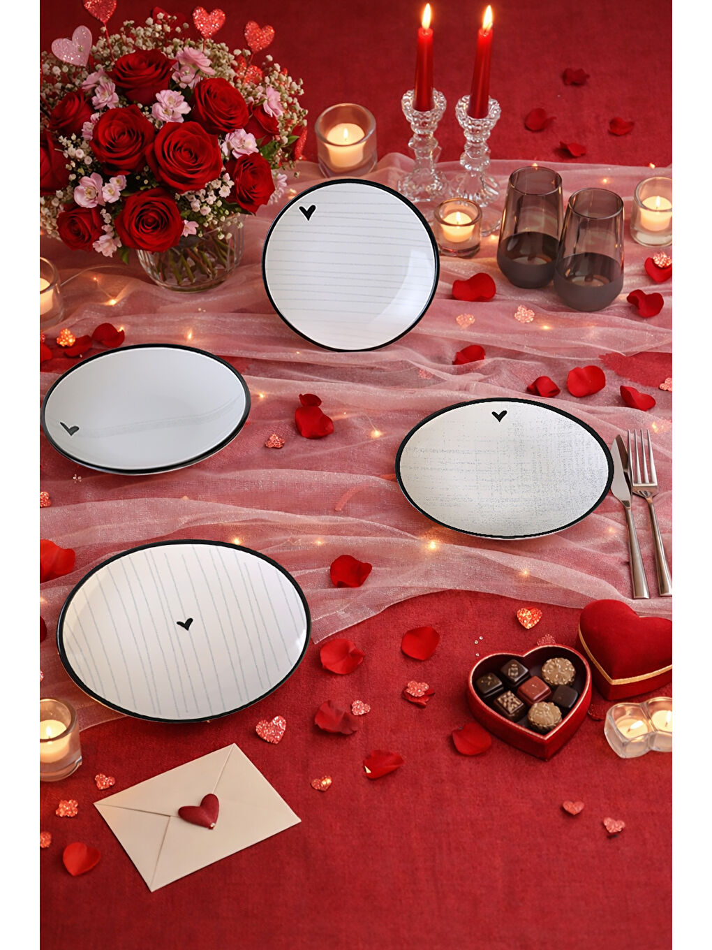 Karışık Sensa Ege Pasta Tabağı 20 Cm 4 Adet-3