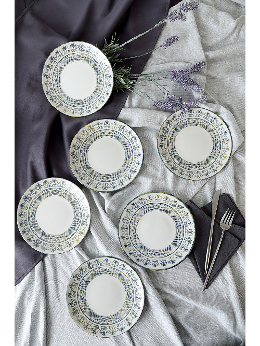 Karışık Professional Mirabella Ege Pasta Tabağı 20 Cm 6 Adet-5