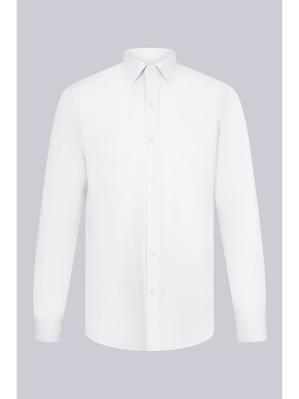 Bej Taş Comfort Fit Slim Yaka Uzun Kollu Gömlek
