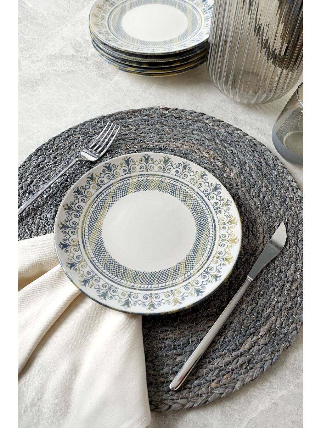 Karışık Professional Mirabella Ege Pasta Tabağı 20 Cm 6 Adet-6