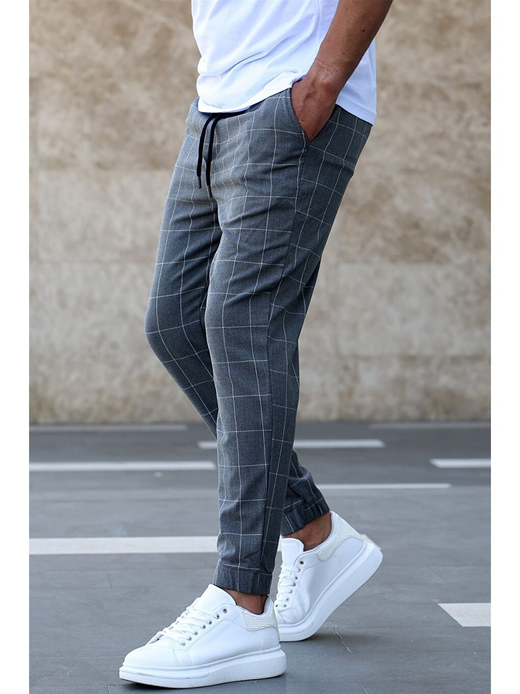 Ekoseli Antrasit Jogger Mad4081-1