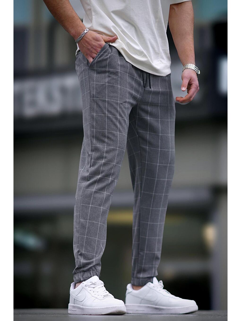 Ekoseli Antrasit Jogger Mad4081-2