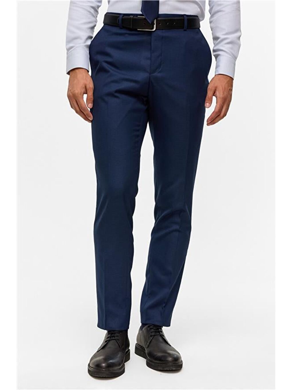 Lacivert Slim Desenli 6 Drop Takım Elbise-7