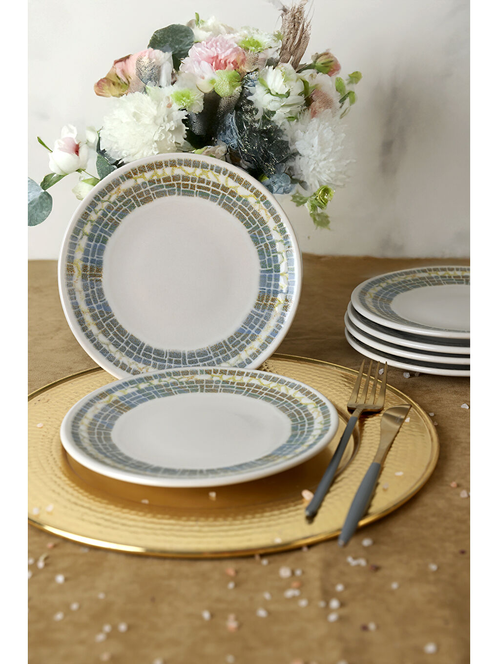 Karışık Professional Mosaica Pergamon Pasta Tabağı 20 Cm 6 Adet-4