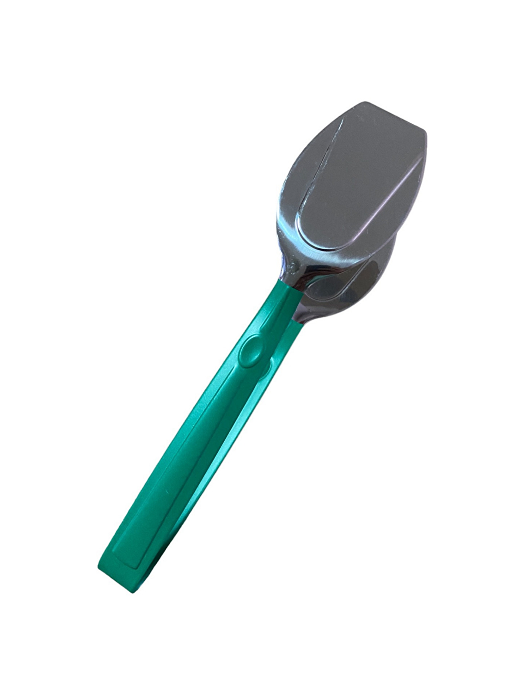 Gri Lüks 3 Parça Gümüş Yeşil Paslanmaz Çelik Maşa Seti-4