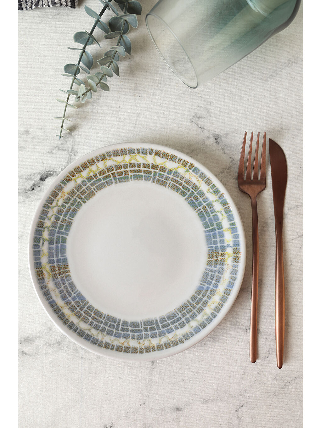 Karışık Professional Mosaica Pergamon Pasta Tabağı 20 Cm 6 Adet-5