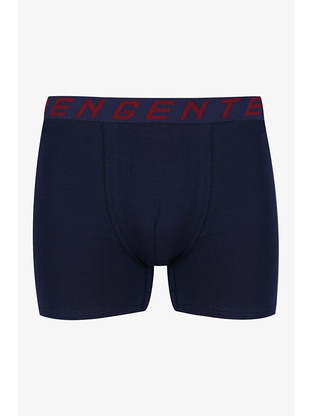Lacivert Erkek Tekli Pamuklu Boxer