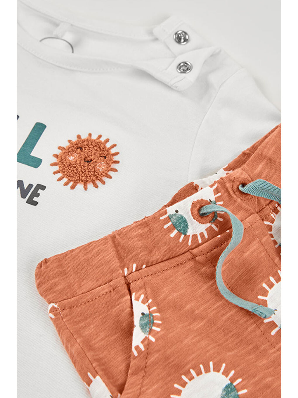 Hello Desenli 2li Takım 6-24 Ay Beyaz-6