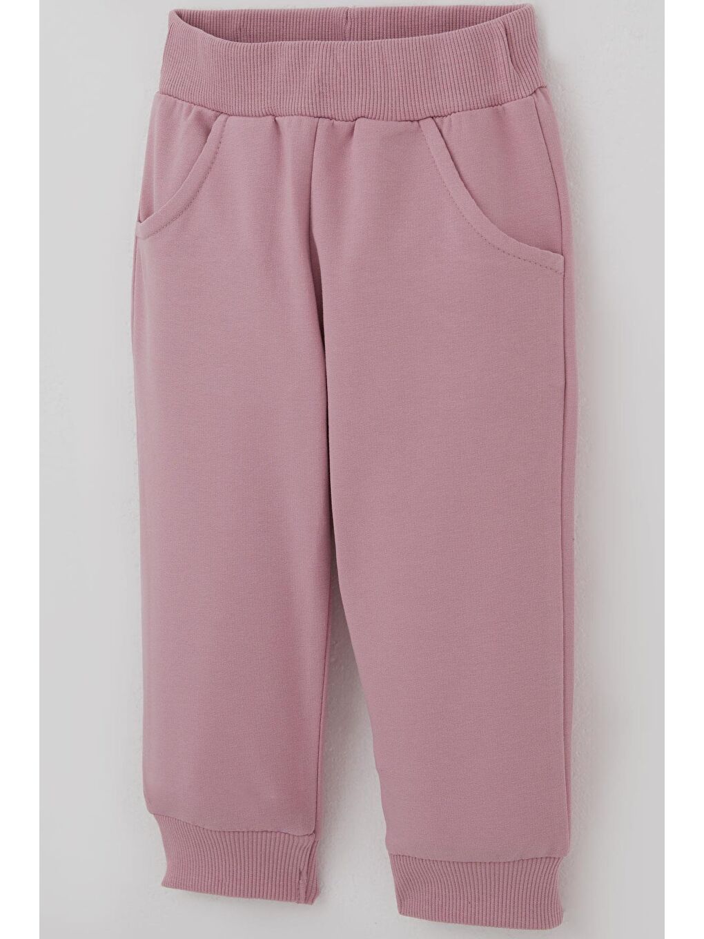 Ekru Kız Bebek Eşofman Takımı Pembe Çiçek Desenli Krem (6 Ay-2 Yaş)-6