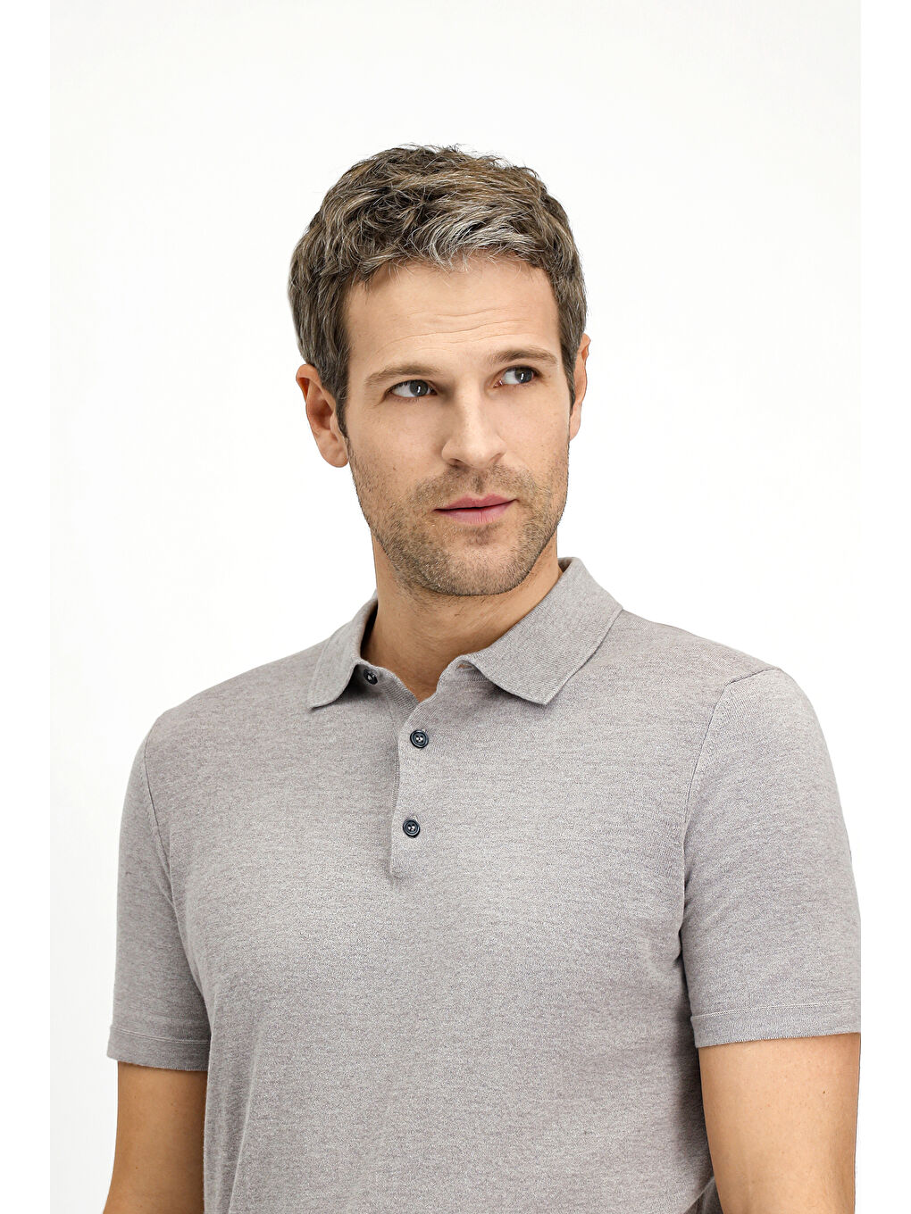 Bej Regular Fit Pamuklu Polo Yaka Tişört-1