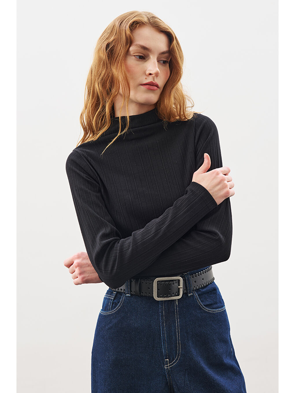 Yüksek Yaka Body Siyah-2