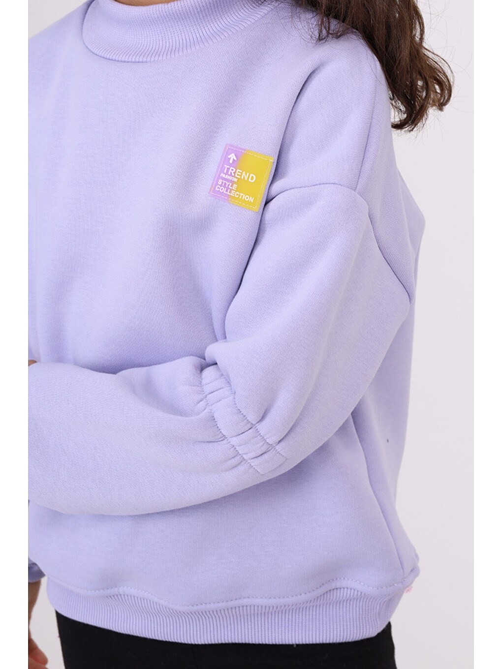 Lila Kız Çocuk Sweatshirt-1