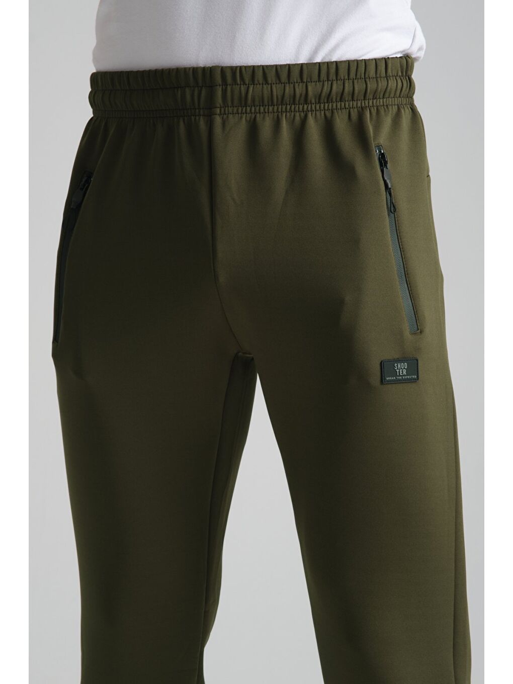 Haki Erkek Cep Detaylı Jogger Eşofman Altı-4