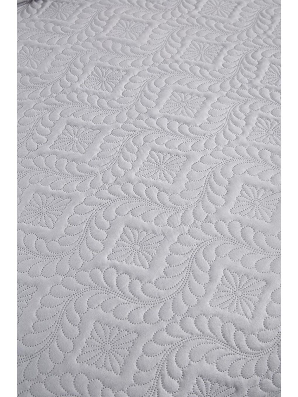 Ultrasonik Kapitoneli Elite Tek Kişilik Yatak Örtüsü Gri-3