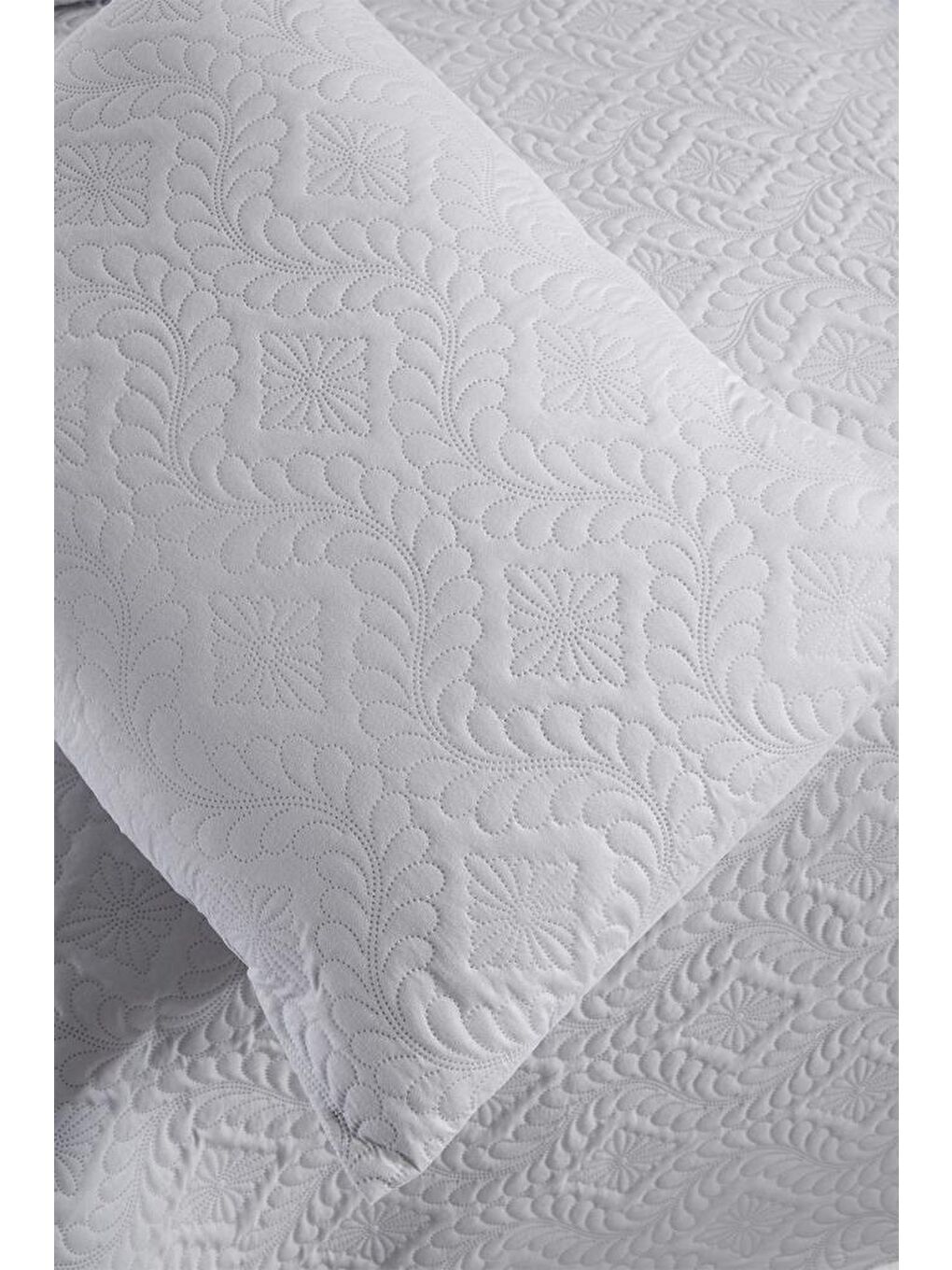 Ultrasonik Kapitoneli Elite Tek Kişilik Yatak Örtüsü Gri-4