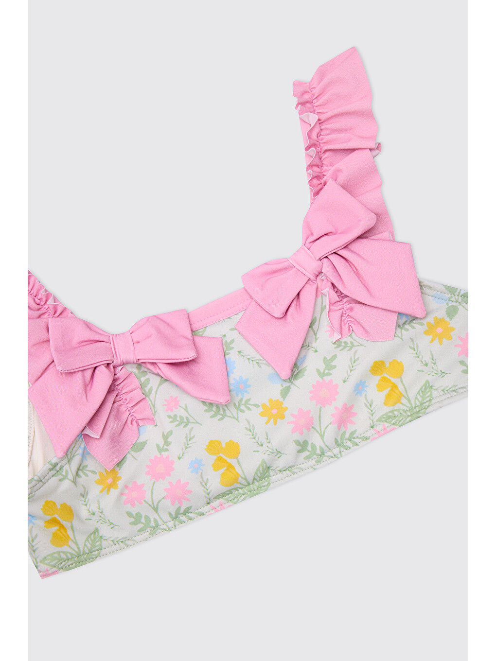 Kız Çocuk Upf 40+ Uv Korumalı Yeşil Bikini-1