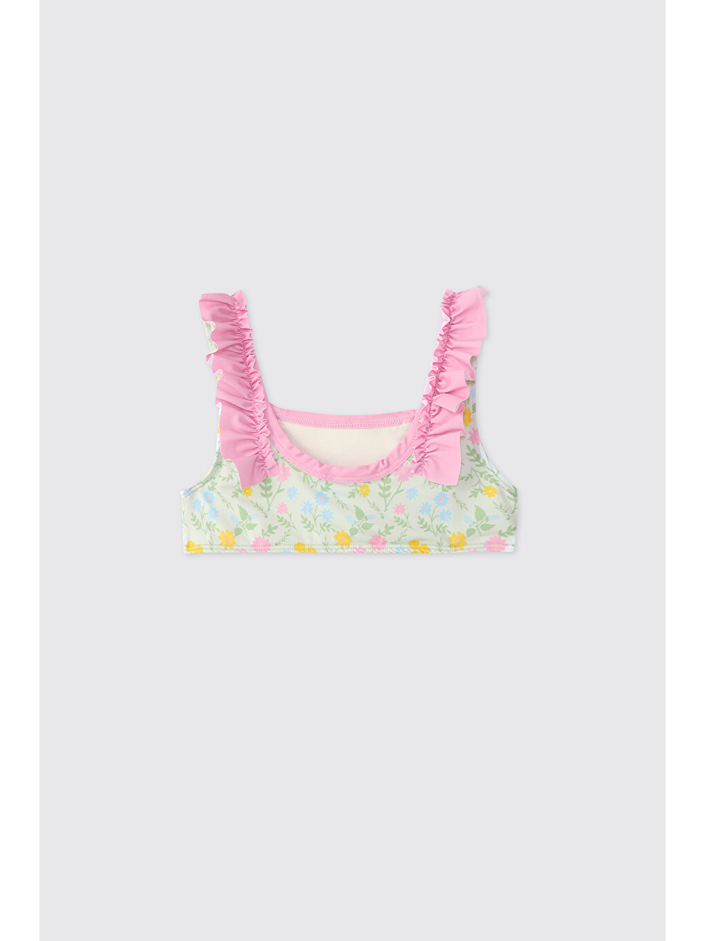 Kız Çocuk Upf 40+ Uv Korumalı Yeşil Bikini-4