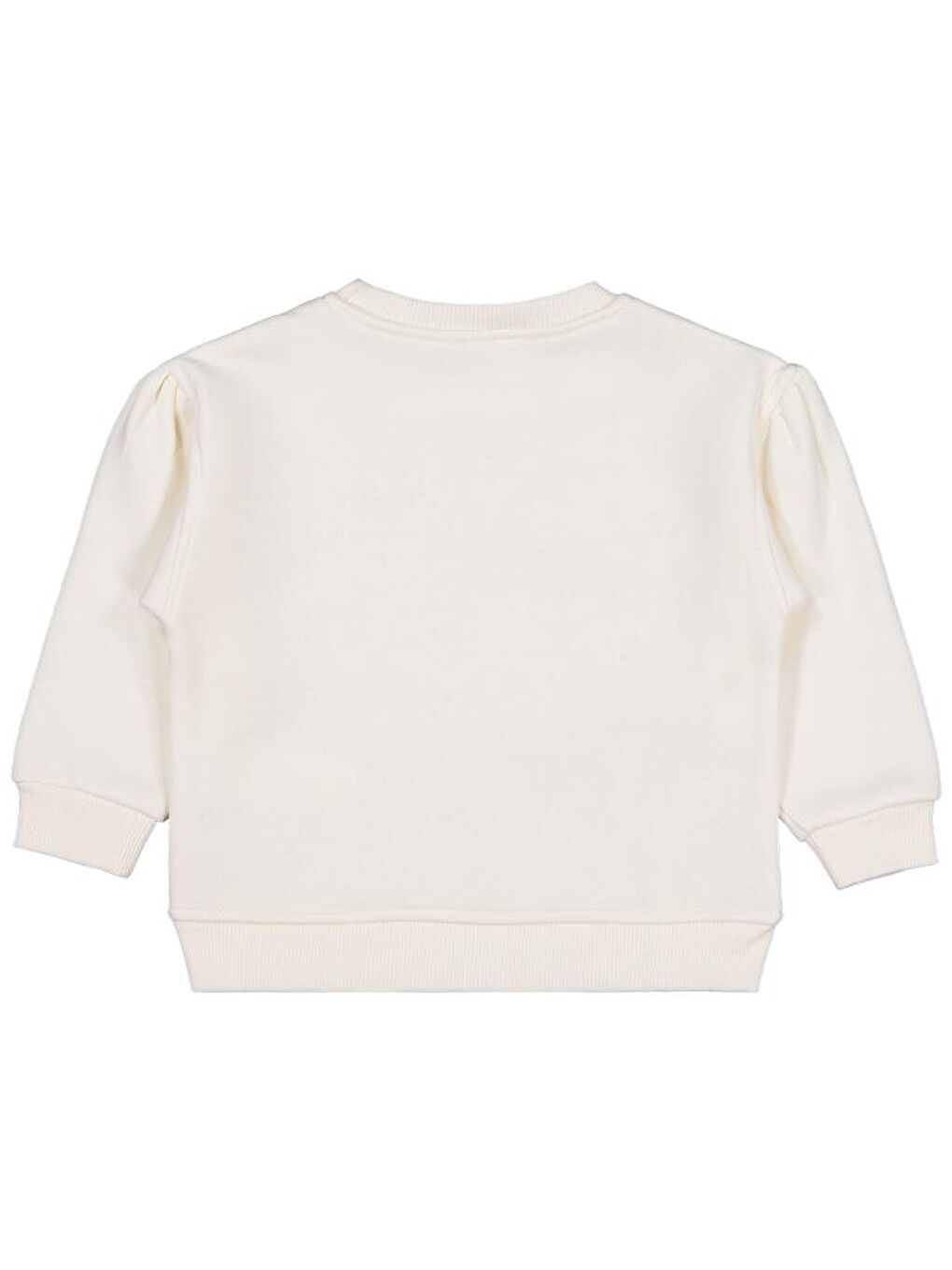 Ekru Girls Fiyonklu 2-5 Yaş Sweatshirt-1