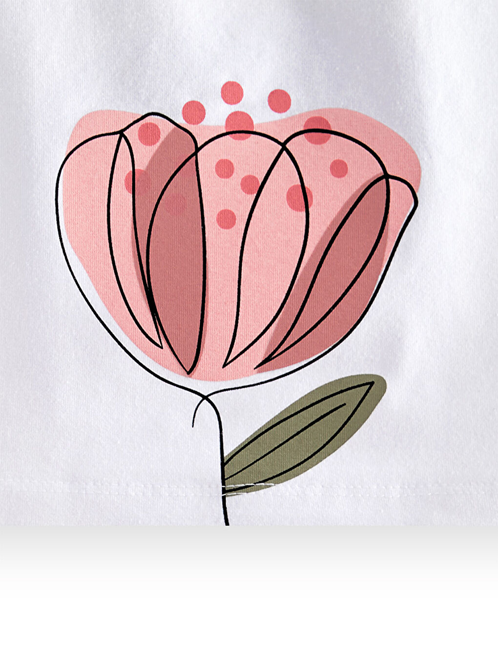 Denokids Çiçekli Kız Çocuk Pembe Müslin Pantolon Takım - 4