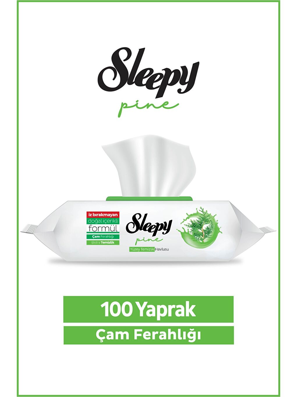 Pine Yüzey Temizlik Havlusu&Mendili Çam Ferahlığı 100 Yaprak