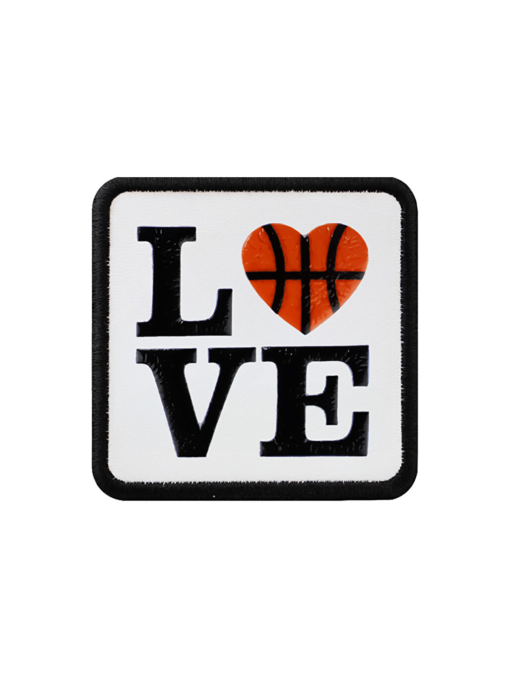 BlackBörk V1 Love Basketbol - 1 Kod Logolu Unisex Beyaz- Siyah Bench (Patch)