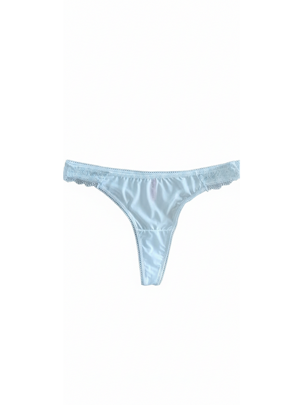 Ekru Kadın Dantelli Simli Mikro Kumaş Krem Renk String Bb2082