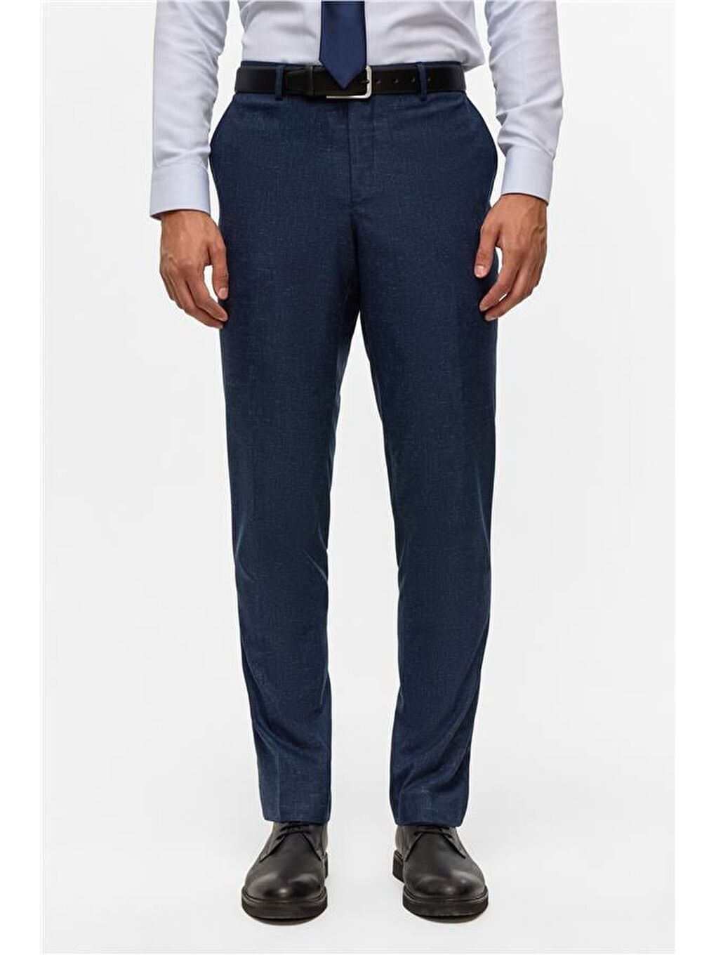 Lacivert Slim Desenli Mono Yaka 6 Drop Takım Elbise-7