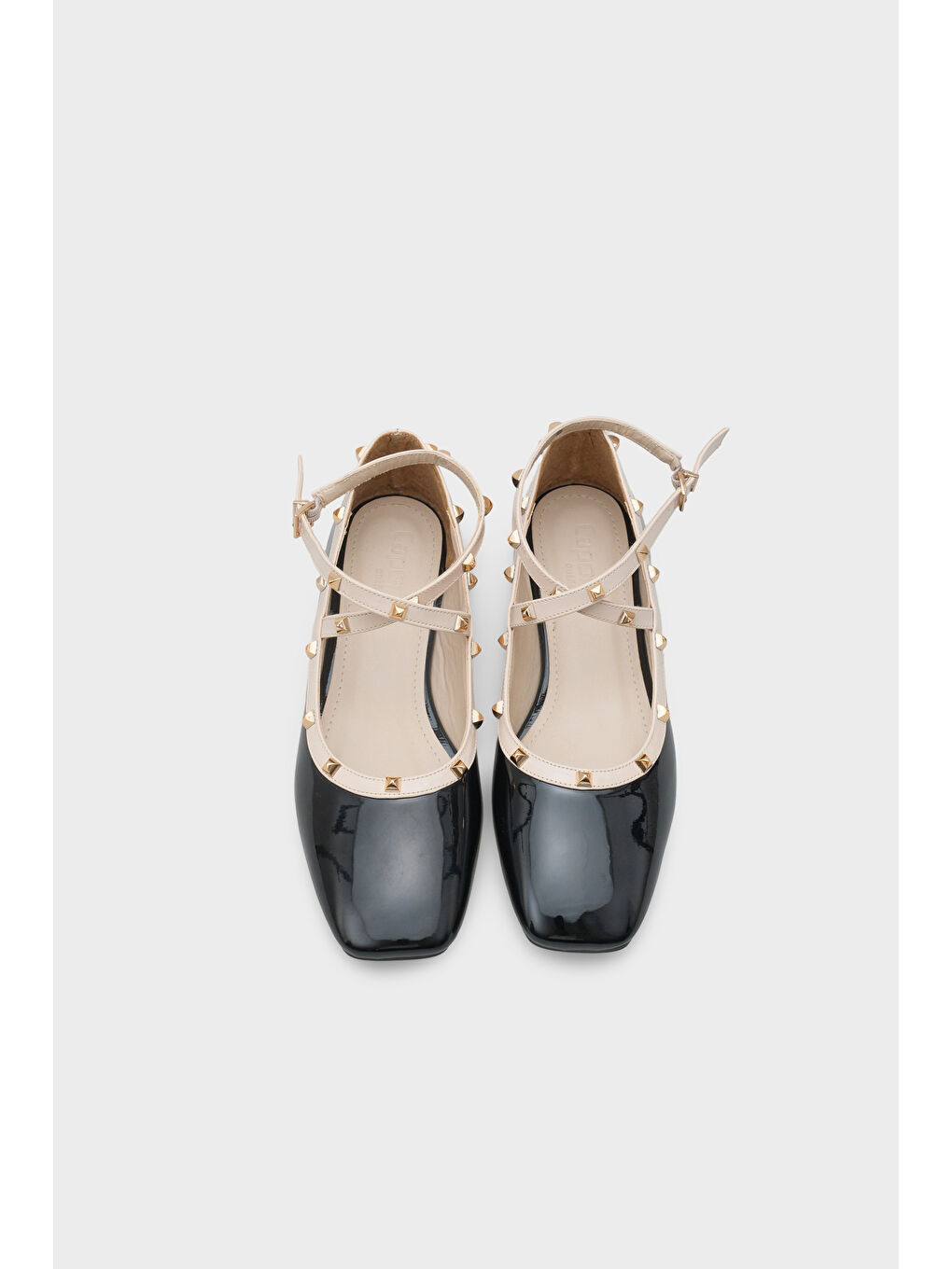 Bej Ashley Troklu Bilekten Bantlı Kadın Babet-1